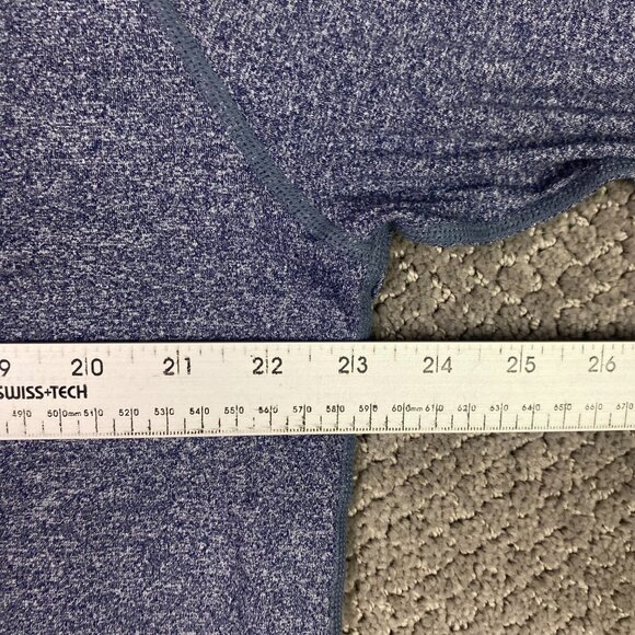 Rhone Shirt Men's XL Blue Heather Reign Long Sleeve Performance Gym Base Layer - Picture 10 of 11